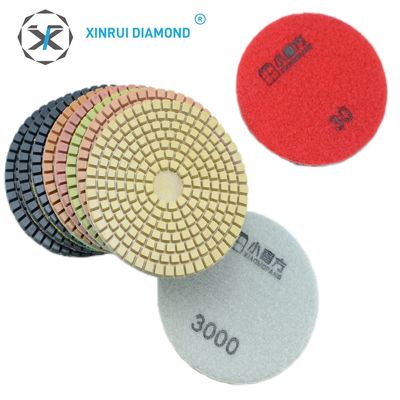 XINRUI-PAD Wet Diamond Polishing Pads for Granite Marble Ceramic 0.500kg Gross Weight