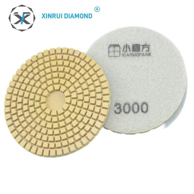 Multi-functional 4inch Diamond Polishing Pad for Stone Marble Granite 7mm Thickness