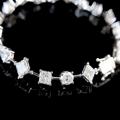 14K Brilliance Lab Grown Man Made Diamond Bracelets Star Fashion Style
