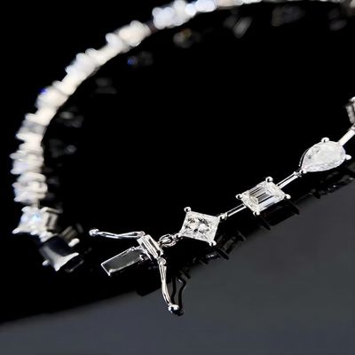 14K Brilliance Lab Grown Man Made Diamond Bracelets Star Fashion Style