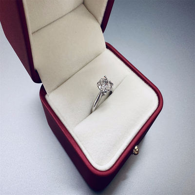 18K Lab Diamonds Ring and Gold Wedding Ring Setting1894 Four Prong Classic Diamond Ring