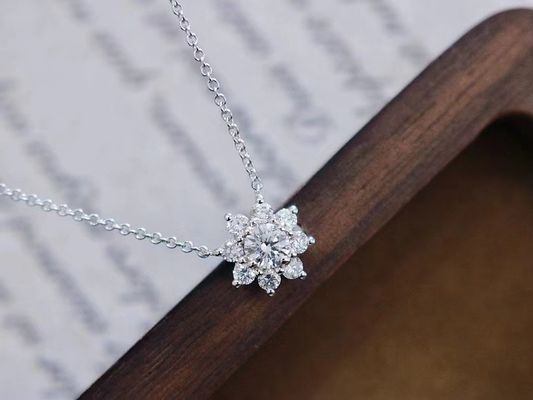 0.100kg Package Gross Weight 42cm Length Xinrui Lab Grown Diamonds CVD/Hpht Diamond Necklace