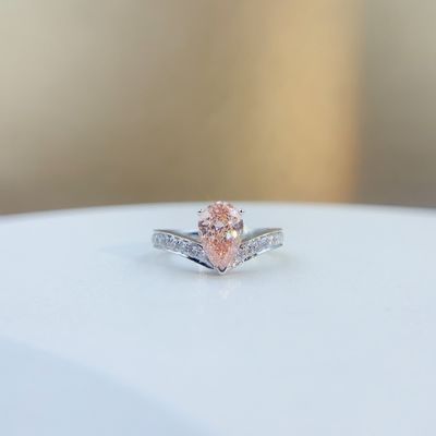 18K White Gold Diamond Ring Collection Customizable Lab Diamond Jewelry with Diamonds